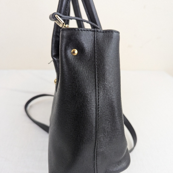 Furla Black Leather Hobo Bag with Detachable Strap.  Almost Like New - Picture 10 of 16